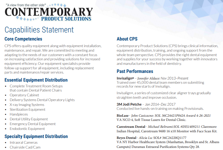 Capabilities Statement